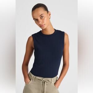 J Crew Factory Classic Shell Tank Top Navy Size XXL